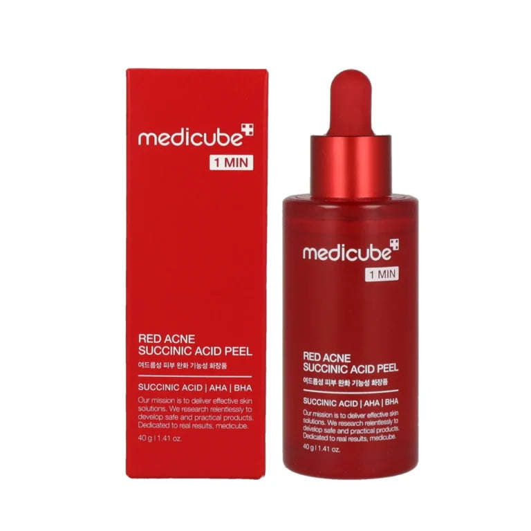 Medicube Red Acne Succinic Acid Peel 40g — Peeling Chimico Anti-Acne AHA + BHA