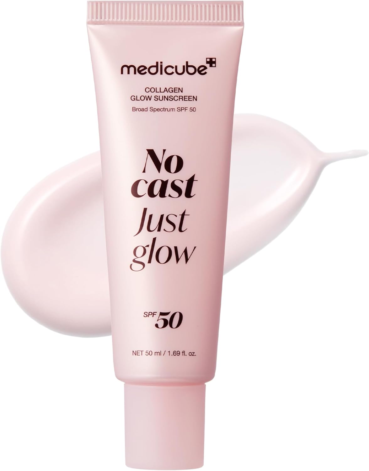 Medicube – No Cast Just Glow Collagen Sunscreen SPF50+ | Solare Viso K-Beauty