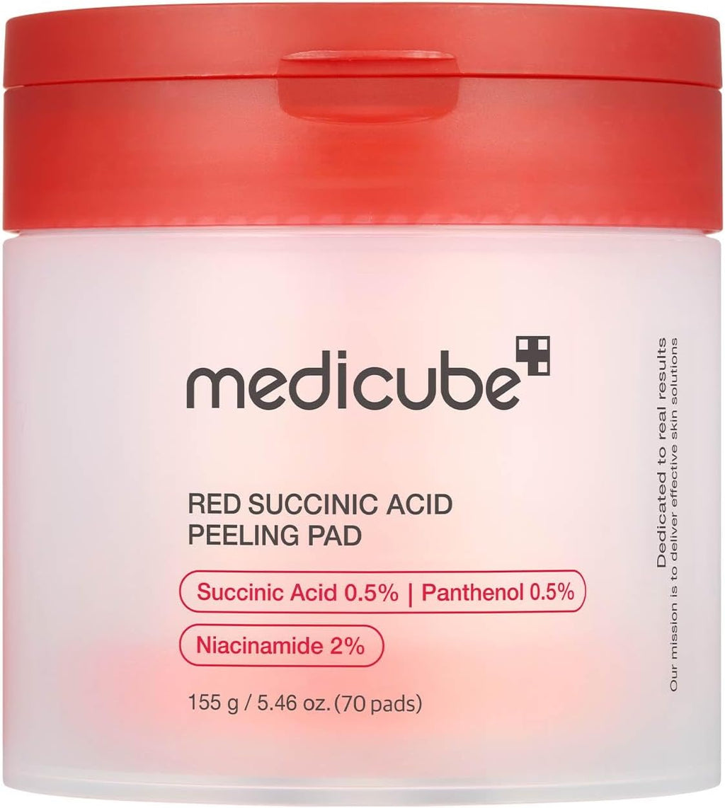 Medicube – Red Succinic Acid Peeling Pad | Pad Esfolianti K-Beauty