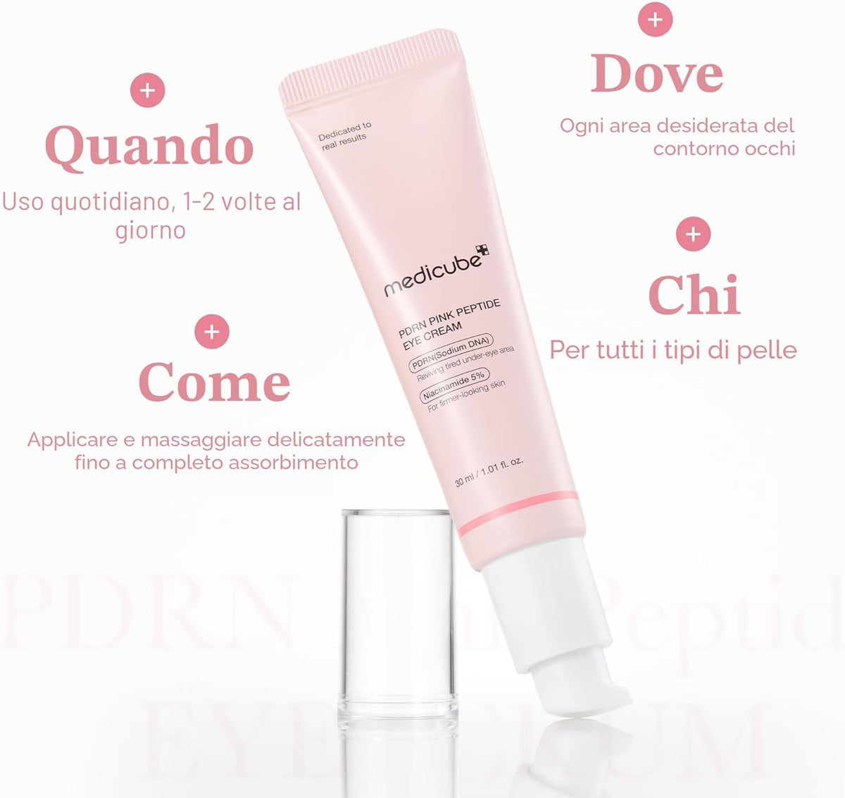 Medicube Eye Serum PDRN Salmone & Pink Peptides — Contorno Occhi Anti-Età