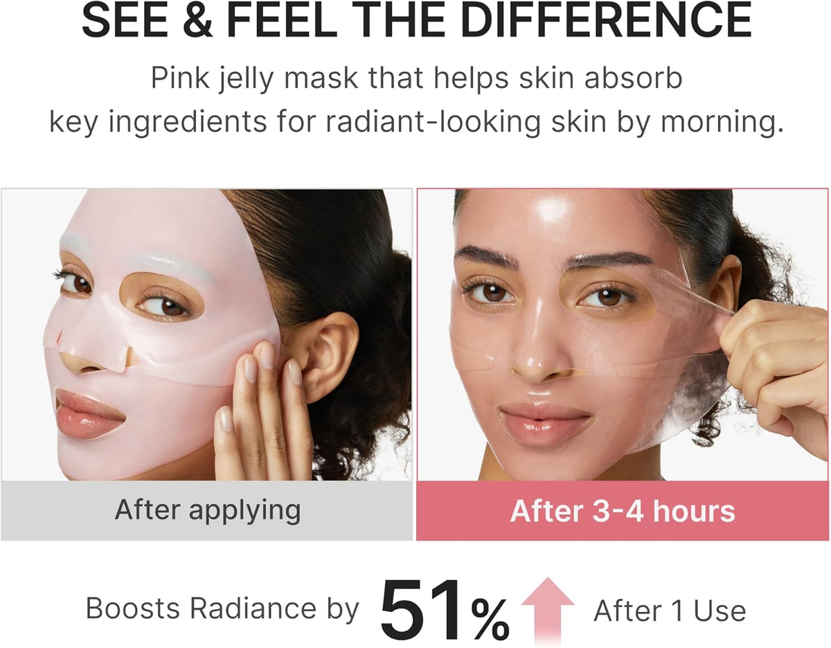 1 pezzo di Maschera Hydrogel PDRN Salmone & Collagene — Glass Skin Coreana Overnight