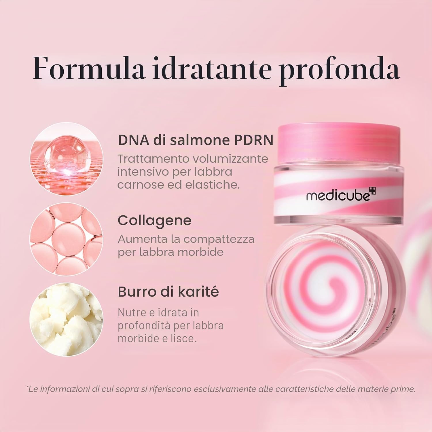 Medicube PDRN maschera per labbra idratante per dormire | PDRN di salmone, collagene, burro di karité per labbra più morbide, idratazione duratura, cura labbra notturna e quotidiana, skincare coreana Visita lo Store di medicube