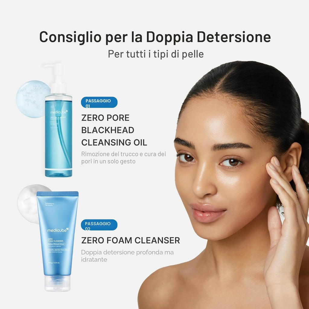 Medicube – Zero Pore Blackhead Deep Cleansing Oil | Olio Detergente Pori K-Beauty