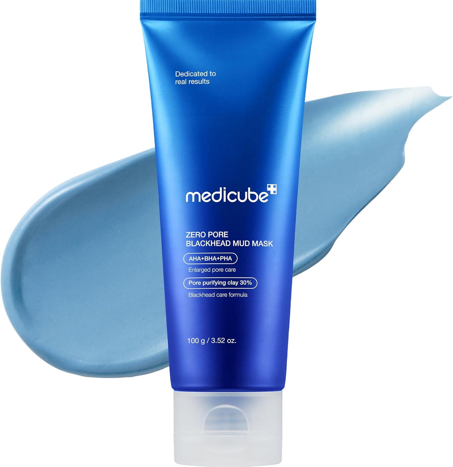 medicube Zero Pore Blackhead Mud Facial Mask | Maschera all'Argilla Coreanaz Rinfrescante, Restringe i Pori, Formula Rapida 3 Minuti con AHA, BHA, PHA & Argilla, 100 g