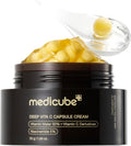 Crema viso Deep Vita C Capsule di Medicube, crema idratante e illuminante con capsule di vitamina C per la pelle luminosa.