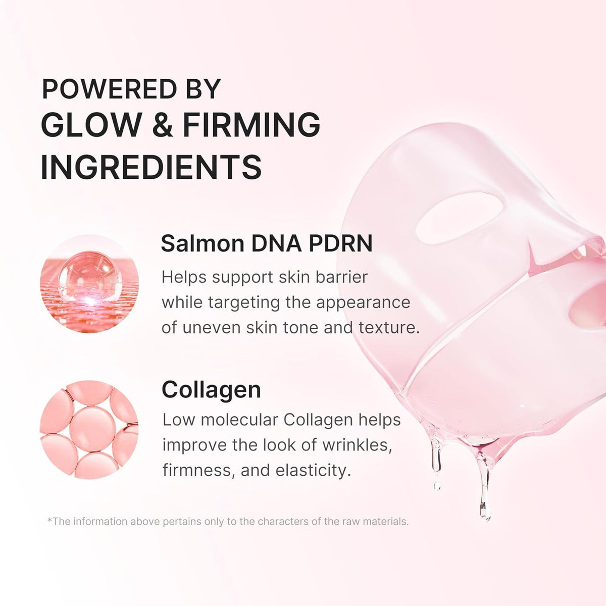 1 pezzo di Maschera Hydrogel PDRN Salmone & Collagene — Glass Skin Coreana Overnight