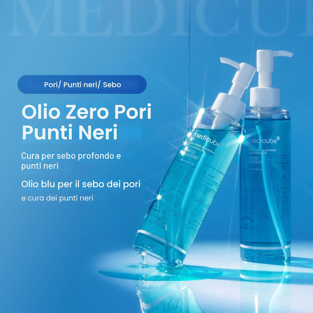 Medicube – Zero Pore Blackhead Deep Cleansing Oil | Olio Detergente Pori K-Beauty