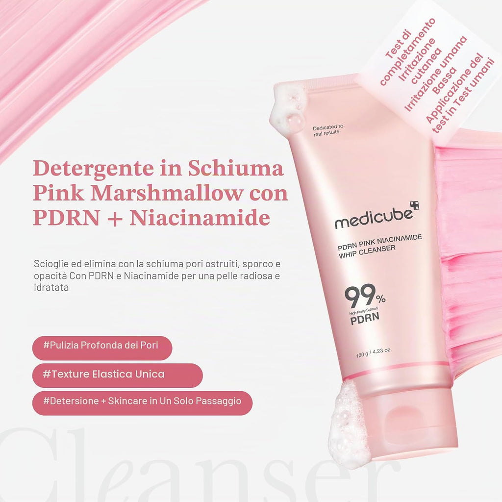 Medicube – PDRN Whip Cream | detergente viso K-Beauty