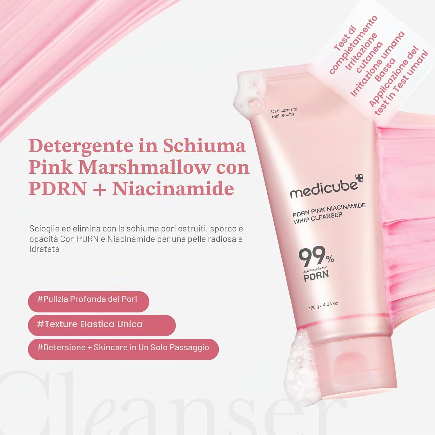 Medicube – PDRN Whip Cream | detergente viso K-Beauty