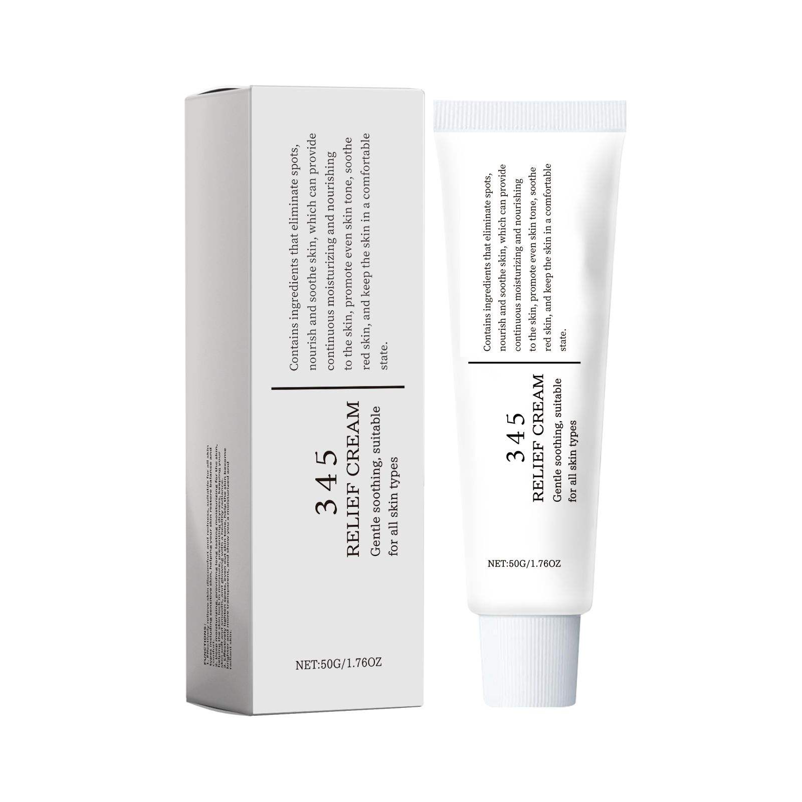 Crema viso lenitiva e idratante MG store, prodotto vegano di skincare coreana, con texture cremosa e ingredienti naturali