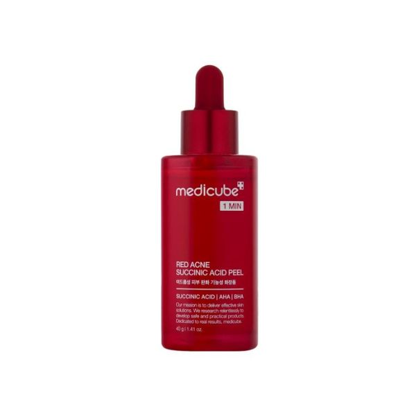 Medicube Red Acne Succinic Acid Peel 40g — Peeling Chimico Anti-Acne AHA + BHA
