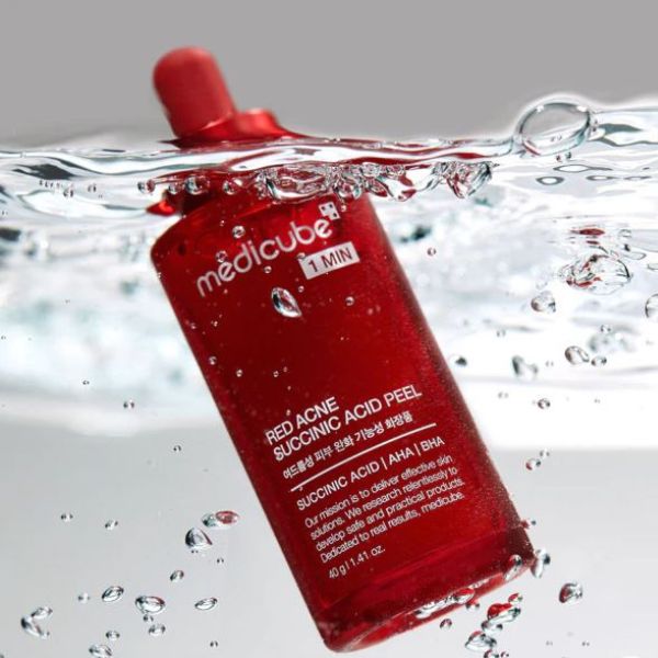 Medicube Red Acne Succinic Acid Peel 40g — Peeling Chimico Anti-Acne AHA + BHA