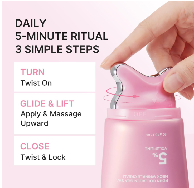 Medicube PDRN Collagen Gua Sha Neck & Contour Cream — Rassodante Anti-Rughe