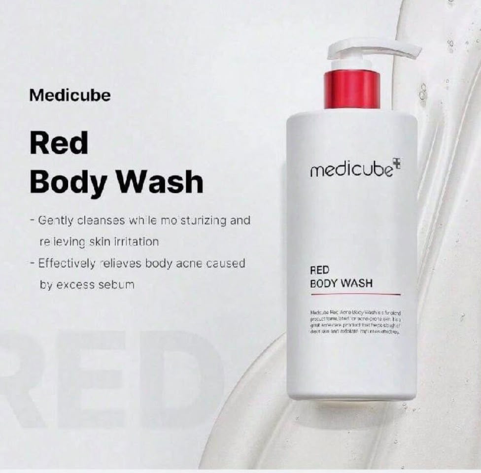 Medicube Red Soothing Body Wash – Bagnodoccia Lenitivo Purificante per Pelle Sensibile e Imperfezioni Corpo